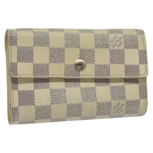 LOUIS VUITTON Damier Azur Portefeuille Alexandra Wallet N63068 LV Auth bs25268 - Picture 1 of 15